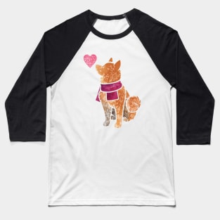 Finnish Spitz watercolour Baseball T-Shirt